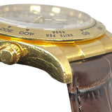 ロレックス ROLEX デイトナ ホワイトシェル V番 116518NG ホワイトシェル K18YG/革ベルト（社外品） 自動巻き メンズ 腕時計