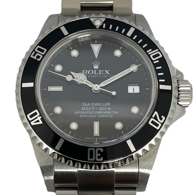 ロレックス ROLEX シードゥエラー Z番 16600 ブラック SS 自動巻き メンズ 腕時計