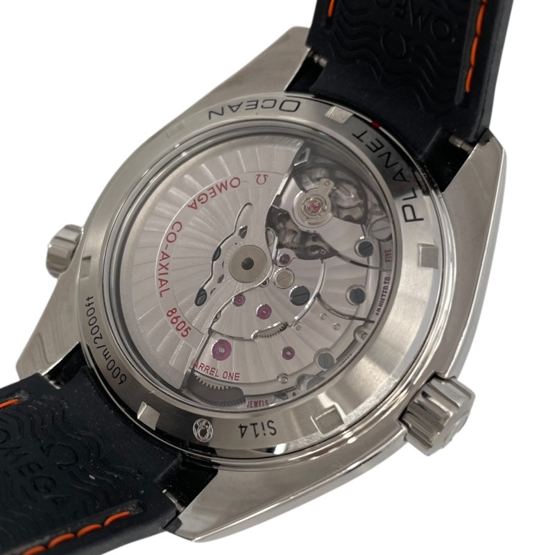 オメガ OMEGA シーマスター プラネットオーシャン 600M コーアクシャル GMT 232.32.44.22.01.002 ブラック SS/ラバー 自動巻き メンズ 腕時計