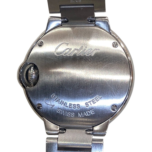 カルティエ Cartier バロンブルー28mm 787692ZX/3009 シルバー SS レディース 腕時計