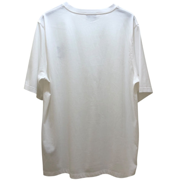 エルメス HERMES ミニレザーパッチTシャツ ホワイト コットン メンズ 半袖Ｔシャツ