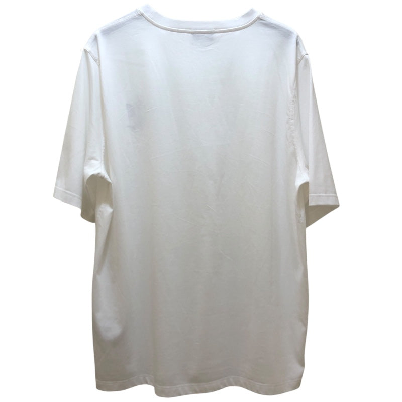 エルメス HERMES ミニレザーパッチTシャツ ホワイト コットン メンズ 半袖Ｔシャツ