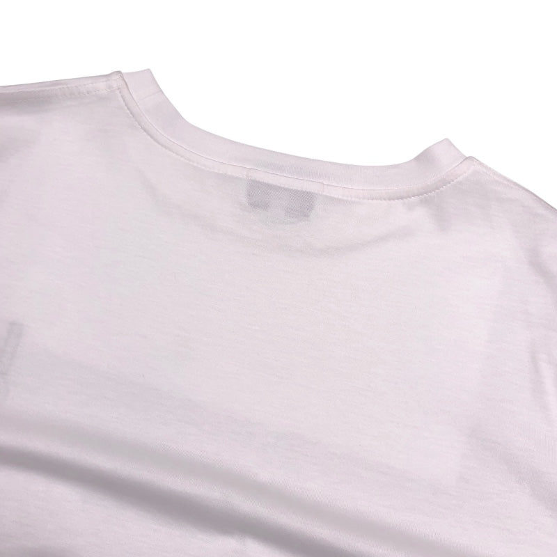 エルメス HERMES ミニレザーパッチTシャツ ホワイト コットン メンズ 半袖Ｔシャツ