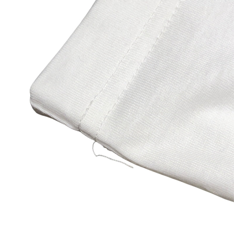 エルメス HERMES ミニレザーパッチTシャツ ホワイト コットン メンズ 半袖Ｔシャツ