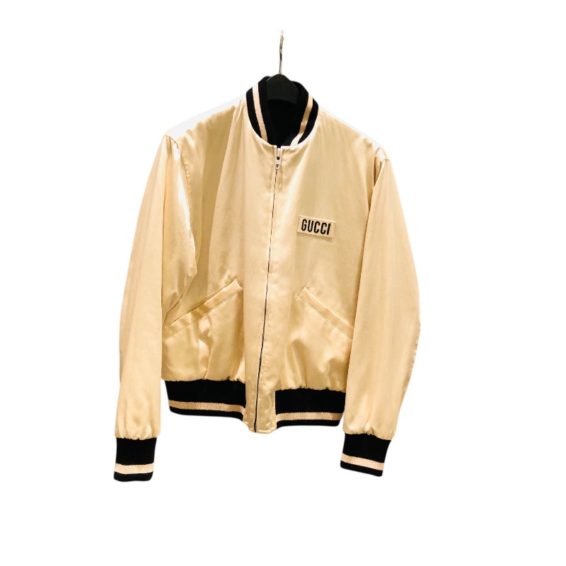 グッチ GUCCI GG総柄リバーシブルブルゾン 672259 シャンパン×ブラック ナイロン ブルゾン