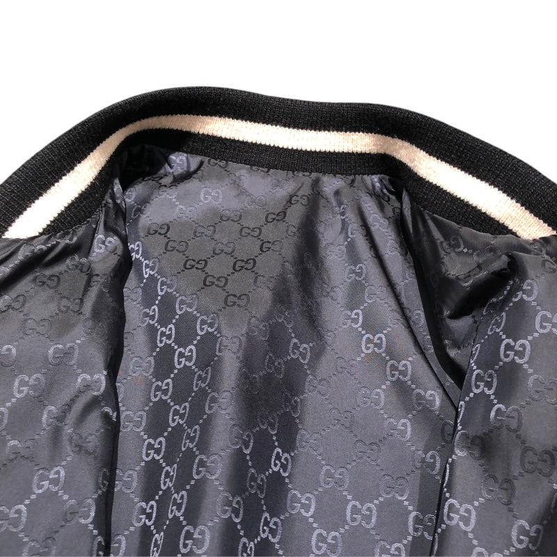 グッチ GUCCI GG総柄リバーシブルブルゾン 672259 シャンパン×ブラック ナイロン ブルゾン