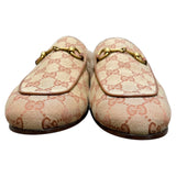 グッチ GUCCI プリンスタウン GGファー装飾ミュール ベージュ キャンバス/ファー メンズ その他靴