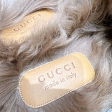 グッチ GUCCI プリンスタウン GGファー装飾ミュール ベージュ キャンバス/ファー メンズ その他靴