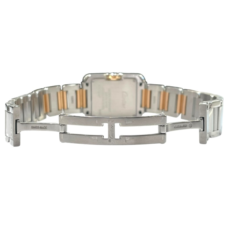 カルティエ Cartier タンク アングレーズSM W5310019 シルバー PG/SS レディース 腕時計