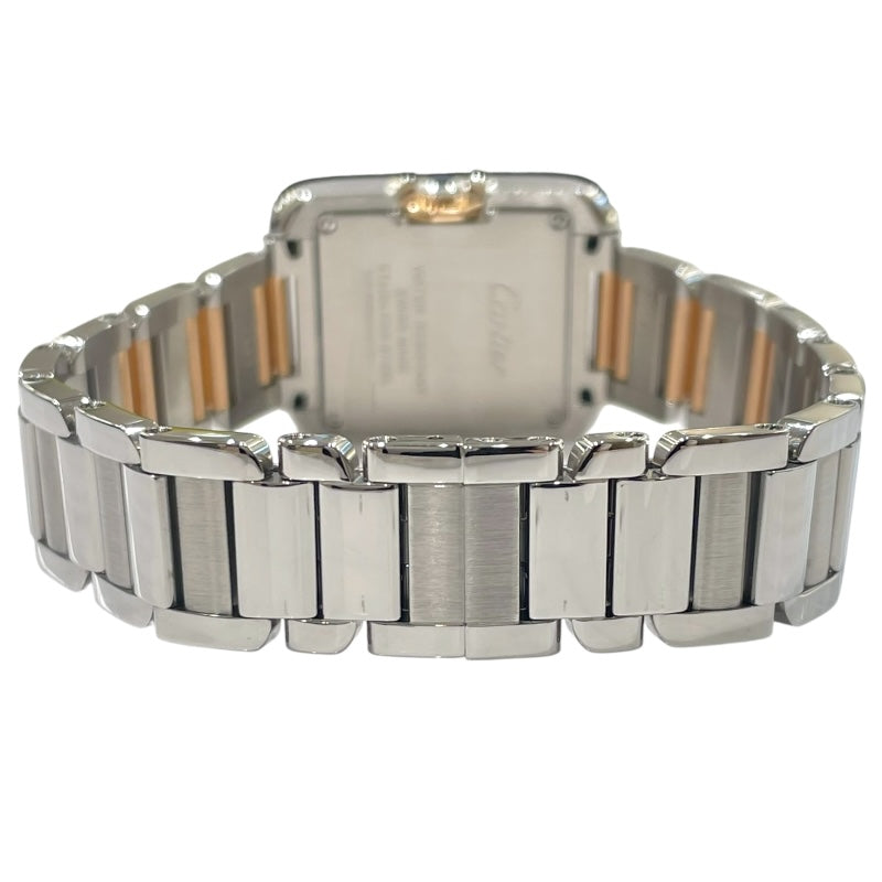 カルティエ Cartier タンク アングレーズSM W5310019 シルバー PG/SS レディース 腕時計