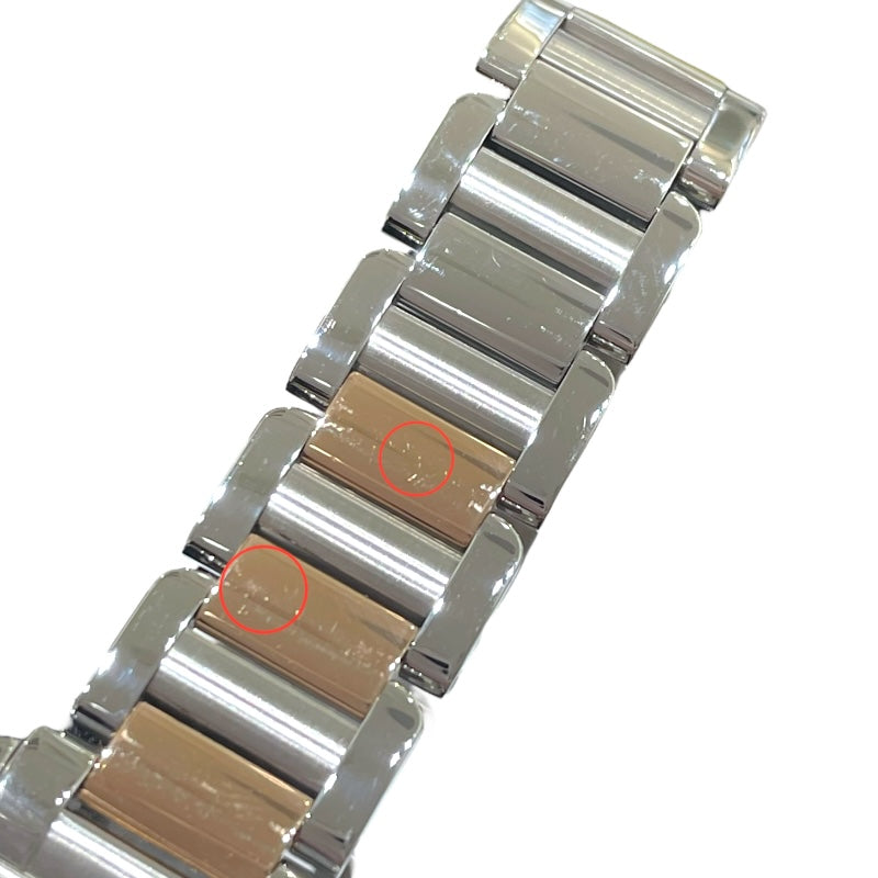 カルティエ Cartier タンク アングレーズSM W5310019 シルバー PG/SS レディース 腕時計