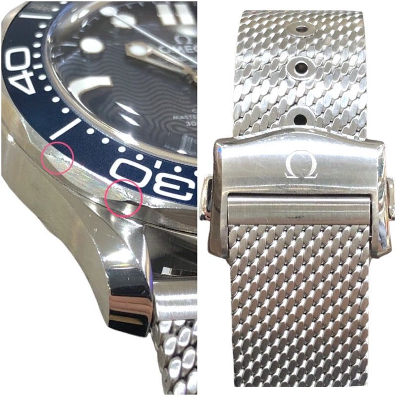 オメガ OMEGA シーマスター ダイバー 300M コーアクシャル マスター クロノメーター007 210.30.42.20.03.002 SS メンズ 腕時計