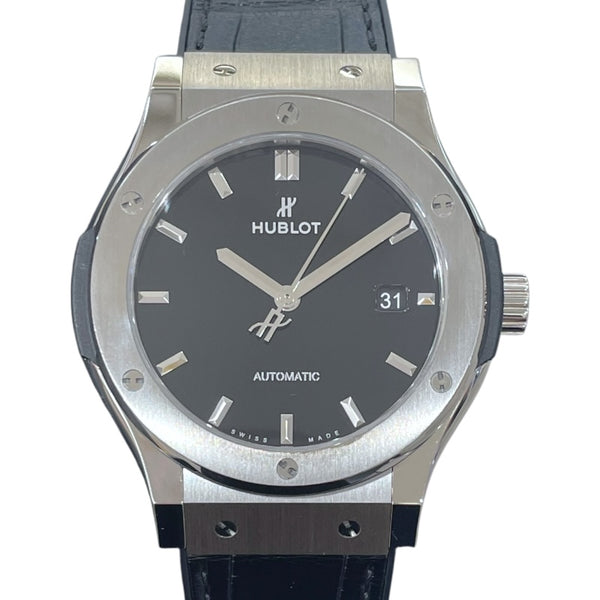 ウブロ HUBLOT クラシックフュージョン　チタニウムブラックシャイニー 542.NX.1270.RX ブラック チタン メンズ 腕時計