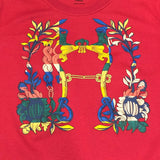 エルメス HERMES プリントTシャツ 4E4629DA ピンク コットン コットン レディース 半袖Ｔシャツ