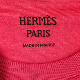 エルメス HERMES プリントTシャツ 4E4629DA ピンク コットン コットン レディース 半袖Ｔシャツ