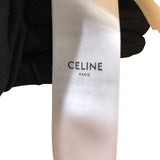 セリーヌ CELINE トリオンフロゴ総柄プリーツスカート 2J590946U クリーム シルク レディース ロングスカート