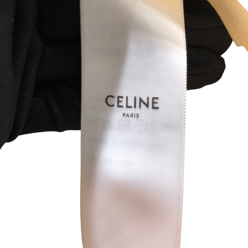 セリーヌ CELINE トリオンフロゴ総柄プリーツスカート 2J590946U クリーム シルク レディース ロングスカート