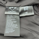 プラダ PRADA トライアングルロゴ総柄ジップアップパーカー UJL40A オレンジ コットン メンズ パーカー