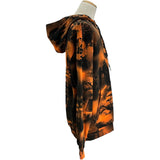 プラダ PRADA トライアングルロゴ総柄ジップアップパーカー UJL40A オレンジ コットン メンズ パーカー