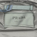 プラダ PRADA トライアングルロゴ総柄ジップアップパーカー UJL40A オレンジ コットン メンズ パーカー