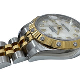 ロレックス ROLEX デイトジャスト ランダム番 179313NG ホワイトシェル SS/K18YG レディース 腕時計