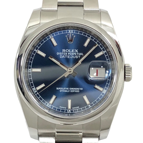 ロレックス ROLEX デイトジャスト ランダムシリアル 116200 ブルー SS メンズ 腕時計