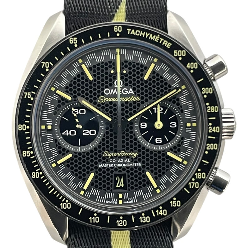 オメガ OMEGA スピードマスタースーパーレーシング マスタークロノメーター 329.30.44.51.01.003 ブラック SS 自動巻き メンズ 腕時計