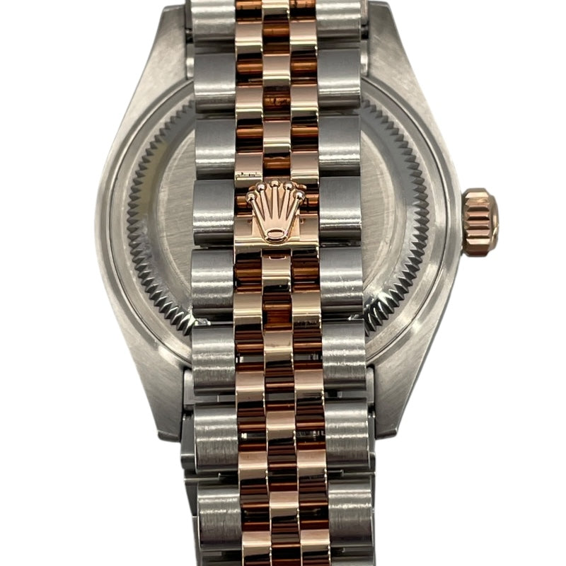 ロレックス ROLEX デイトジャスト28 ホワイトシェル 279381RBR ホワイトシェル PG/SS 自動巻き レディース 腕時計
