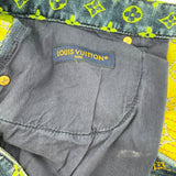 ルイ・ヴィトン LOUIS VUITTON レインボーモノグラムデニムハーフパンツ HOD77W ブルー コットン メンズ ショートパンツ