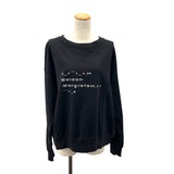 メゾン マルジェラ Maison Margiela ログプリント スウェットシャツ S51GU0112 ブラック コットン レディース スウェット