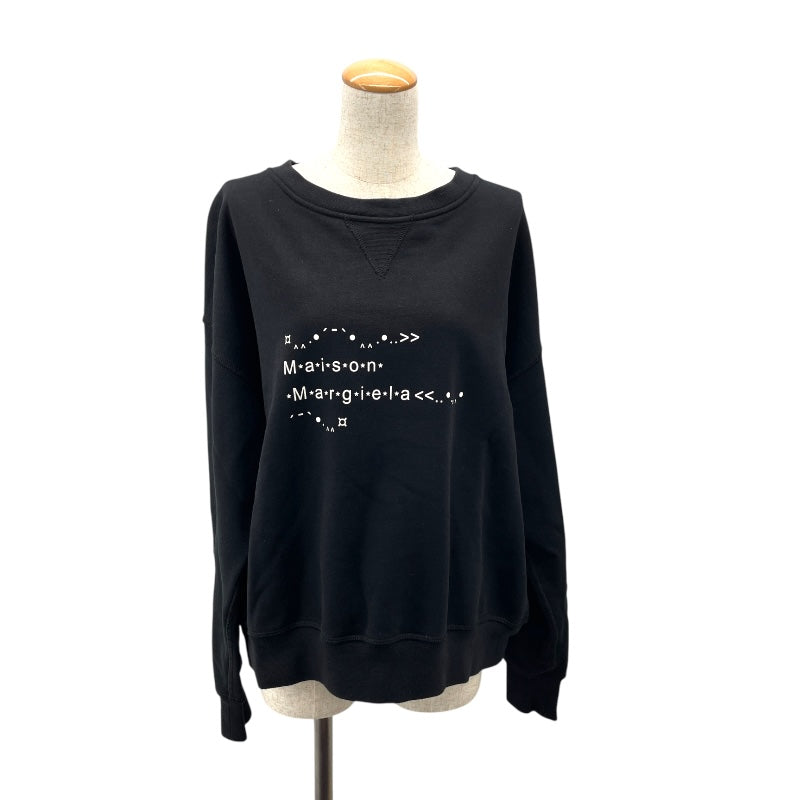 メゾン マルジェラ Maison Margiela ログプリント スウェットシャツ S51GU0112 ブラック コットン レディース スウェット