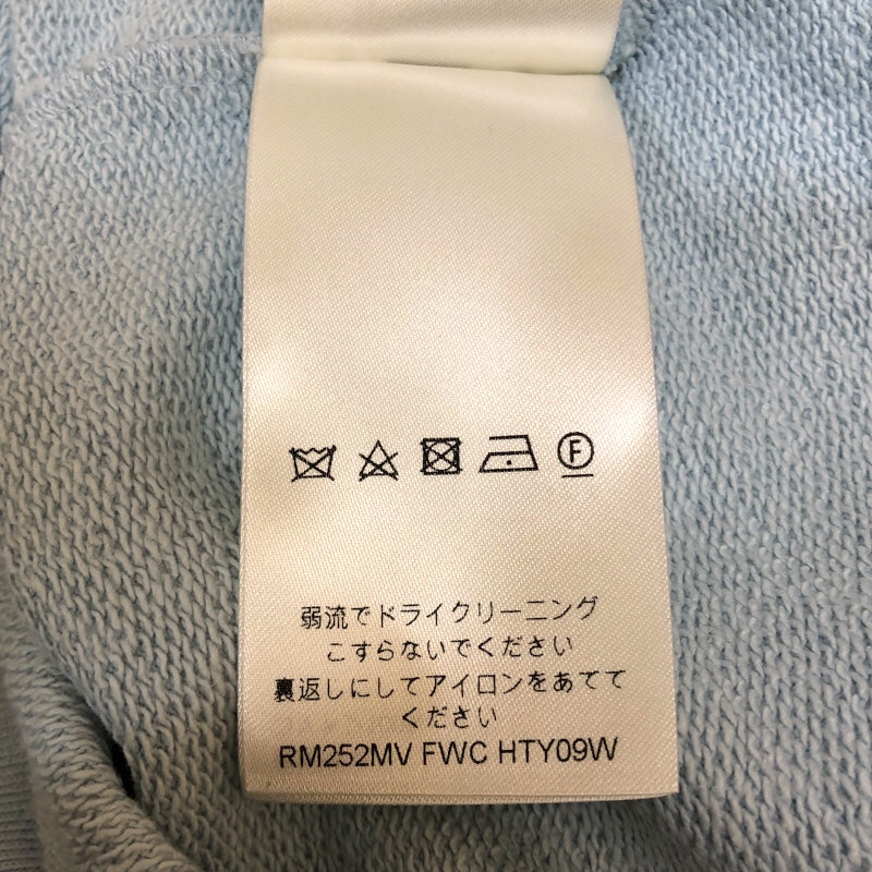 ルイ・ヴィトン LOUIS VUITTON エンブロイダリーコットンクールネック 1AHEF6 ブルー コットン メンズ スウェット
