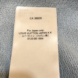 ルイ・ヴィトン LOUIS VUITTON エンブロイダリーコットンクールネック 1AHEF6 ブルー コットン メンズ スウェット