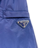 プラダ PRADA トライアングルロゴ　ジップアップナイロンジャケット SGA466 ブルー　シルバー金具 ナイロン メンズ その他アウター