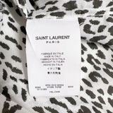 サンローラン SAINT LAURENT ベイビーキャット総柄長袖シャツ 311386 ホワイト/ブラック コットン メンズ 長袖シャツ