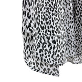 サンローラン SAINT LAURENT ベイビーキャット総柄長袖シャツ 311386 ホワイト/ブラック コットン メンズ 長袖シャツ
