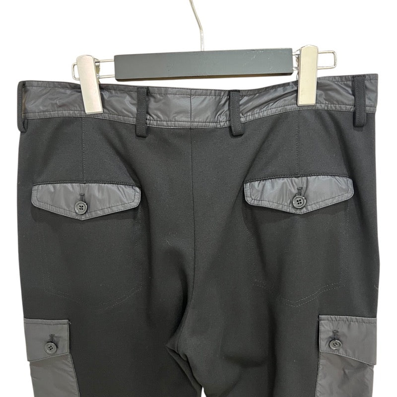 ドルチェ＆ガッバーナ Dolce & Gabbana ナイロン切り替えカーゴパンツ QWR2AT ブラック レーヨン メンズ カーゴパンツ