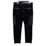 ドルチェ＆ガッバーナ Dolce & Gabbana ナイロン切り替えカーゴパンツ QWR2AT ブラック レーヨン メンズ カーゴパンツ