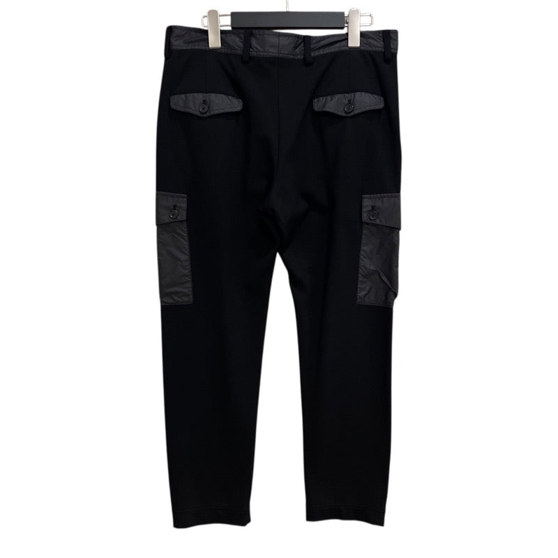 ドルチェ＆ガッバーナ Dolce & Gabbana ナイロン切り替えカーゴパンツ QWR2AT ブラック レーヨン メンズ カーゴパンツ