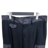 ドルチェ＆ガッバーナ Dolce & Gabbana ナイロン切り替えカーゴパンツ QWR2AT ブラック レーヨン メンズ カーゴパンツ