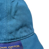 ルイ・ヴィトン LOUIS VUITTON モノグラム柄バケットハット ブルー デニム メンズ その他ファッション雑貨