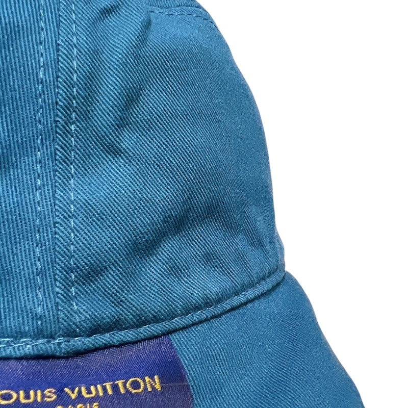 ルイ・ヴィトン LOUIS VUITTON モノグラム柄バケットハット ブルー デニム メンズ その他ファッション雑貨