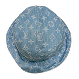 ルイ・ヴィトン LOUIS VUITTON モノグラム柄バケットハット ブルー デニム メンズ その他ファッション雑貨