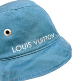 ルイ・ヴィトン LOUIS VUITTON モノグラム柄バケットハット ブルー デニム メンズ その他ファッション雑貨
