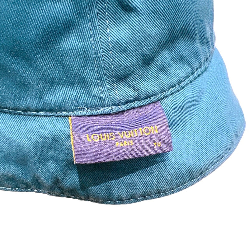 ルイ・ヴィトン LOUIS VUITTON モノグラム柄バケットハット ブルー デニム メンズ その他ファッション雑貨