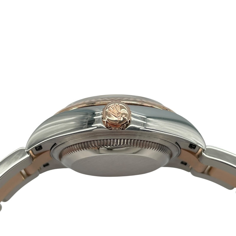 ロレックス ROLEX デイトジャスト28 オリーブグリーン 279171G オリーブグリーン K18PG/SS レディース 腕時計