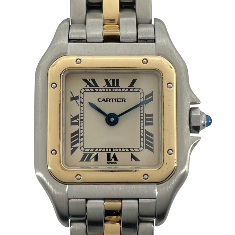 カルティエ Cartier パンテール SM 1ロウ 166921 ホワイト K18YG/SS レディース 腕時計