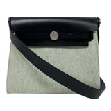 エルメス HERMES エールバッグジップミニ K刻印 ヴェールモワイヤン シルバー金具 トワル・ハンター レディース ショルダーバッグ