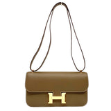 エルメス HERMES コンスタンスエラン K刻 エトゥープ ピンクゴールド金具 エプソン レディース ショルダーバッグ