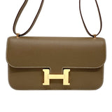 エルメス HERMES コンスタンスエラン K刻 エトゥープ ピンクゴールド金具 エプソン レディース ショルダーバッグ